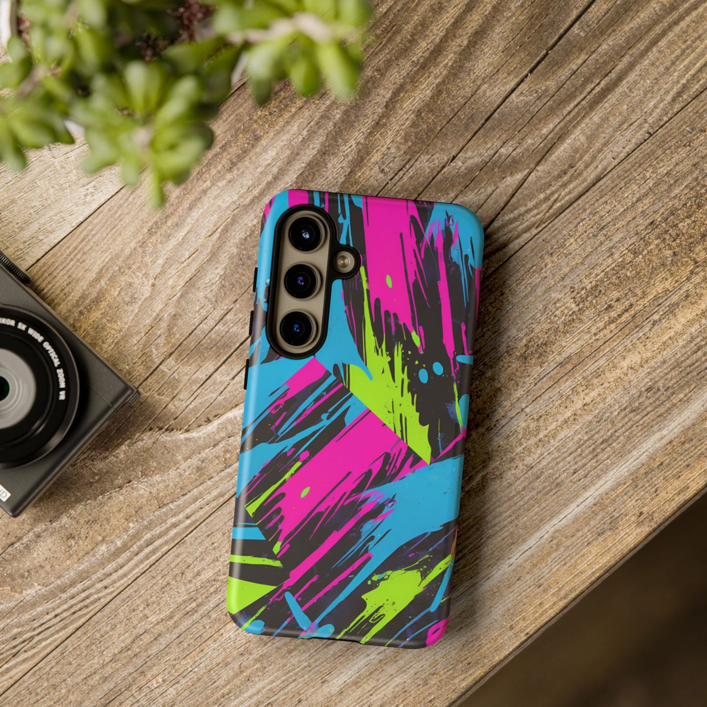 Vibrant Phone Case - Tough Cases with Bold Color Burst Design