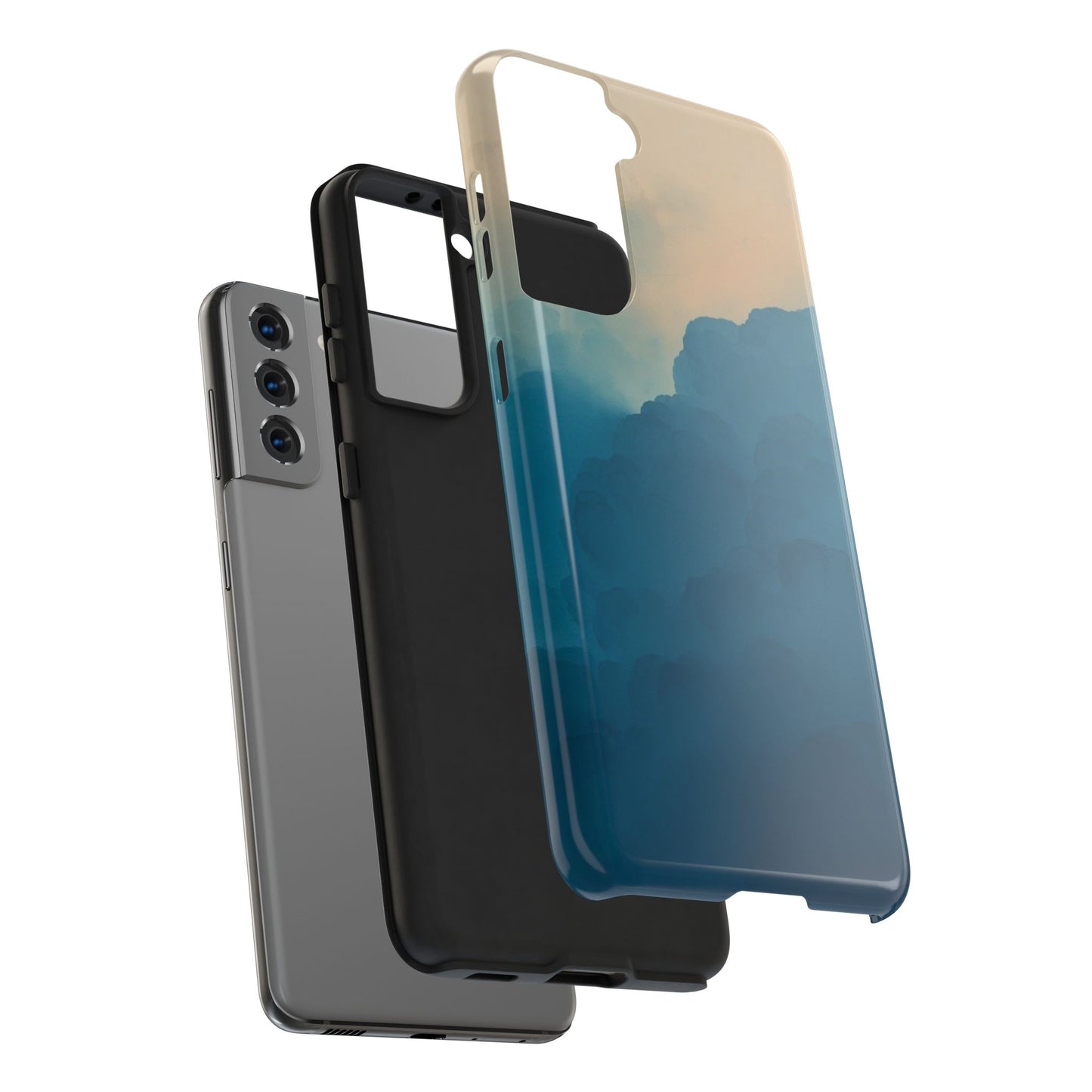 Serene Cloud Tough Phone Case - Durable Protection with Soothing Aesthetic