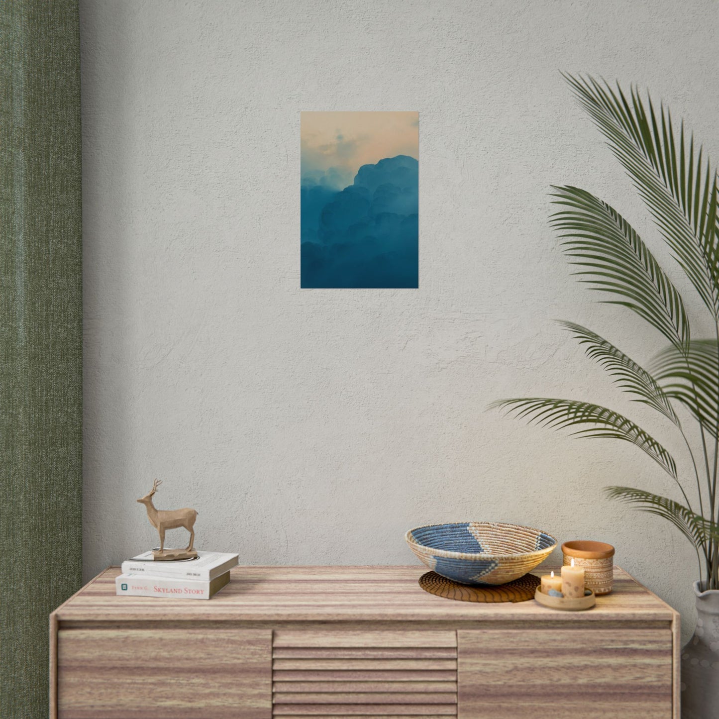 Tranquil Cloudscape Rolled Poster - Perfect for Home Décor and Relaxation