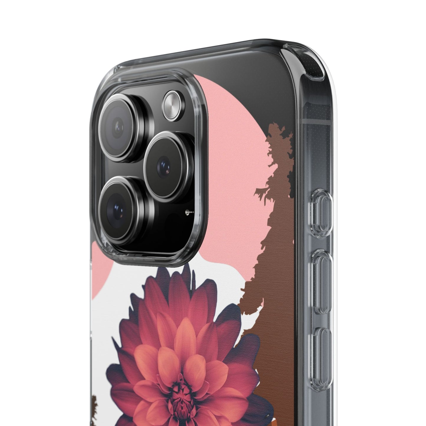 Floral Phone Case - Clear Protective Case with Flower Design