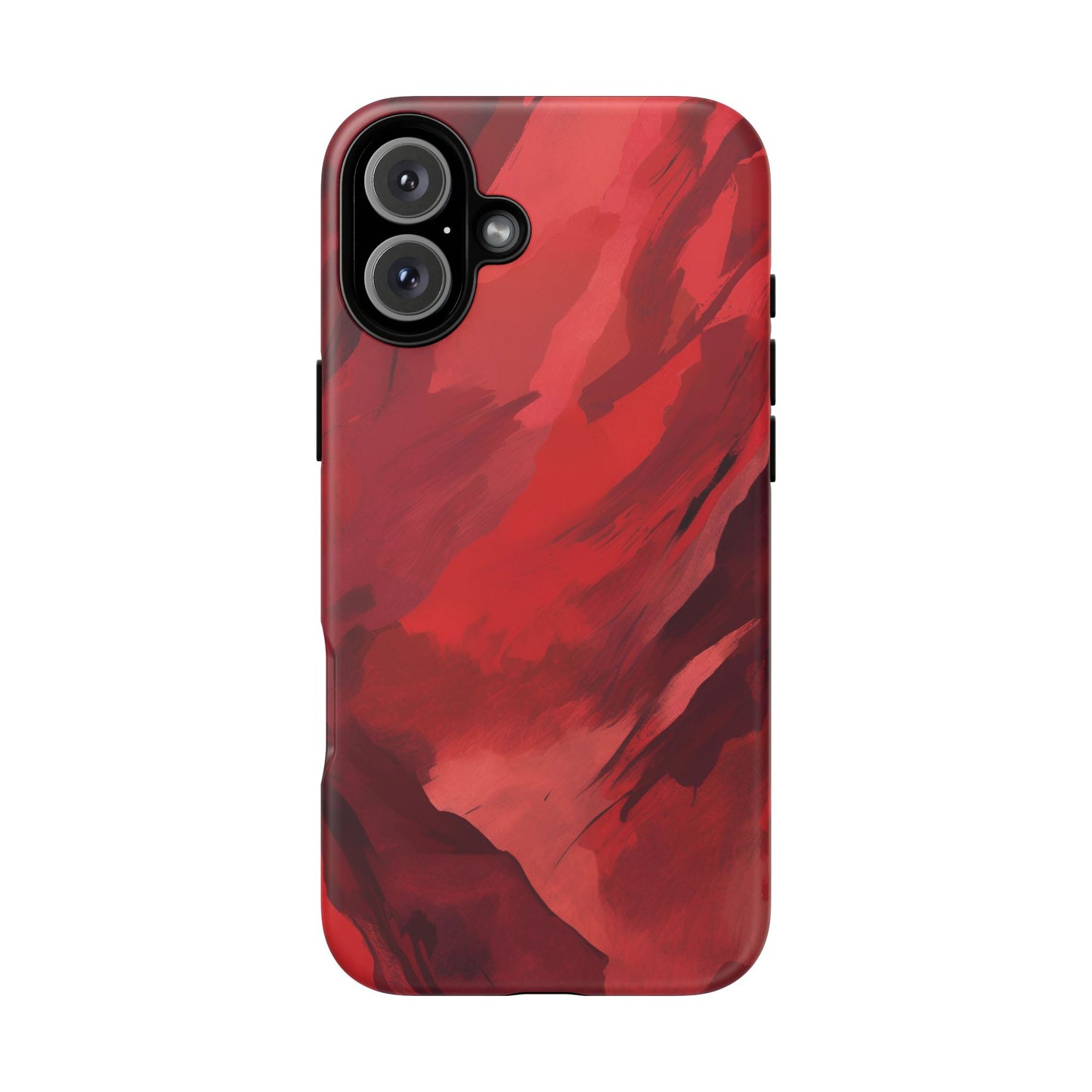 Bold Red Abstract Phone Case - Stylish Protection for Your Phone