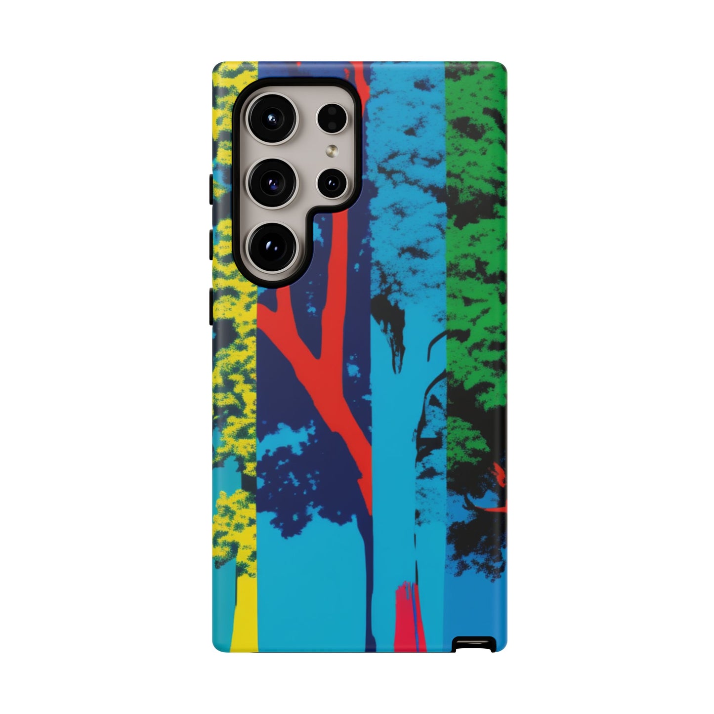 Phone Case - Colorful Forest Design Tough Case