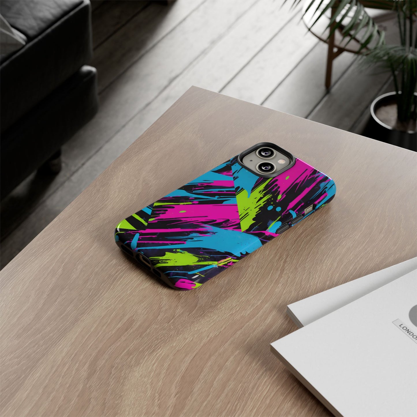 Vibrant Phone Case - Tough Cases with Bold Color Burst Design