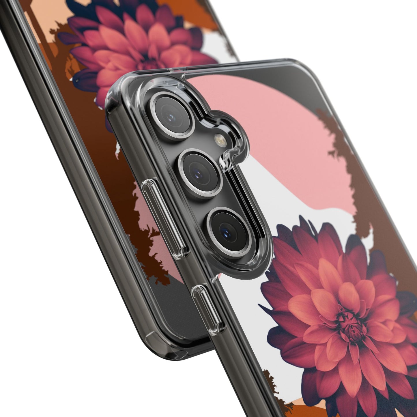 Floral Phone Case - Clear Protective Case with Flower Design