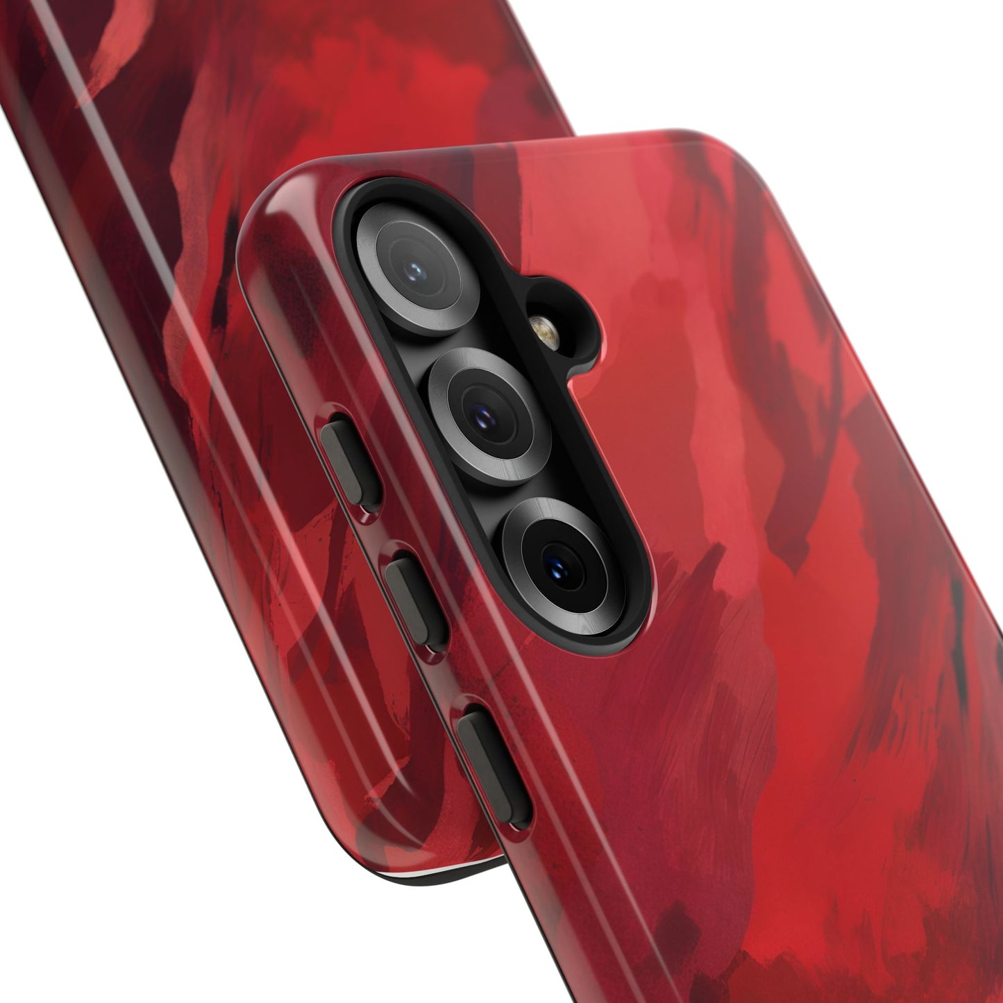 Bold Red Abstract Phone Case - Stylish Protection for Your Phone