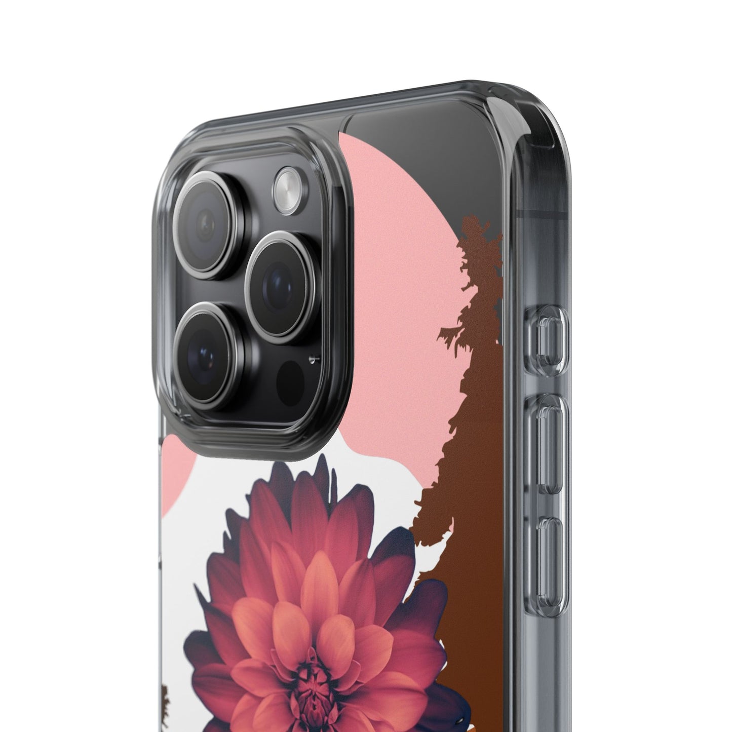 Floral Phone Case - Clear Protective Case with Flower Design