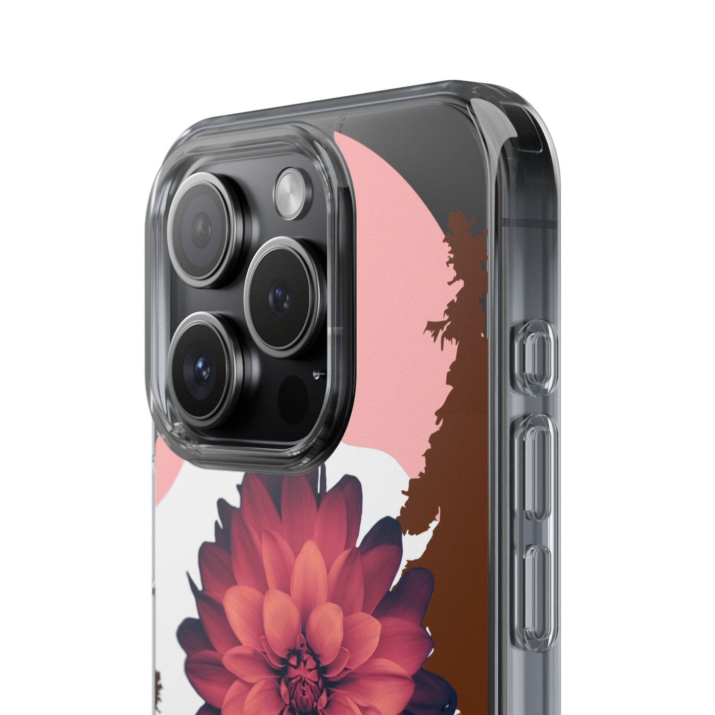 Floral Phone Case - Clear Protective Case with Flower Design