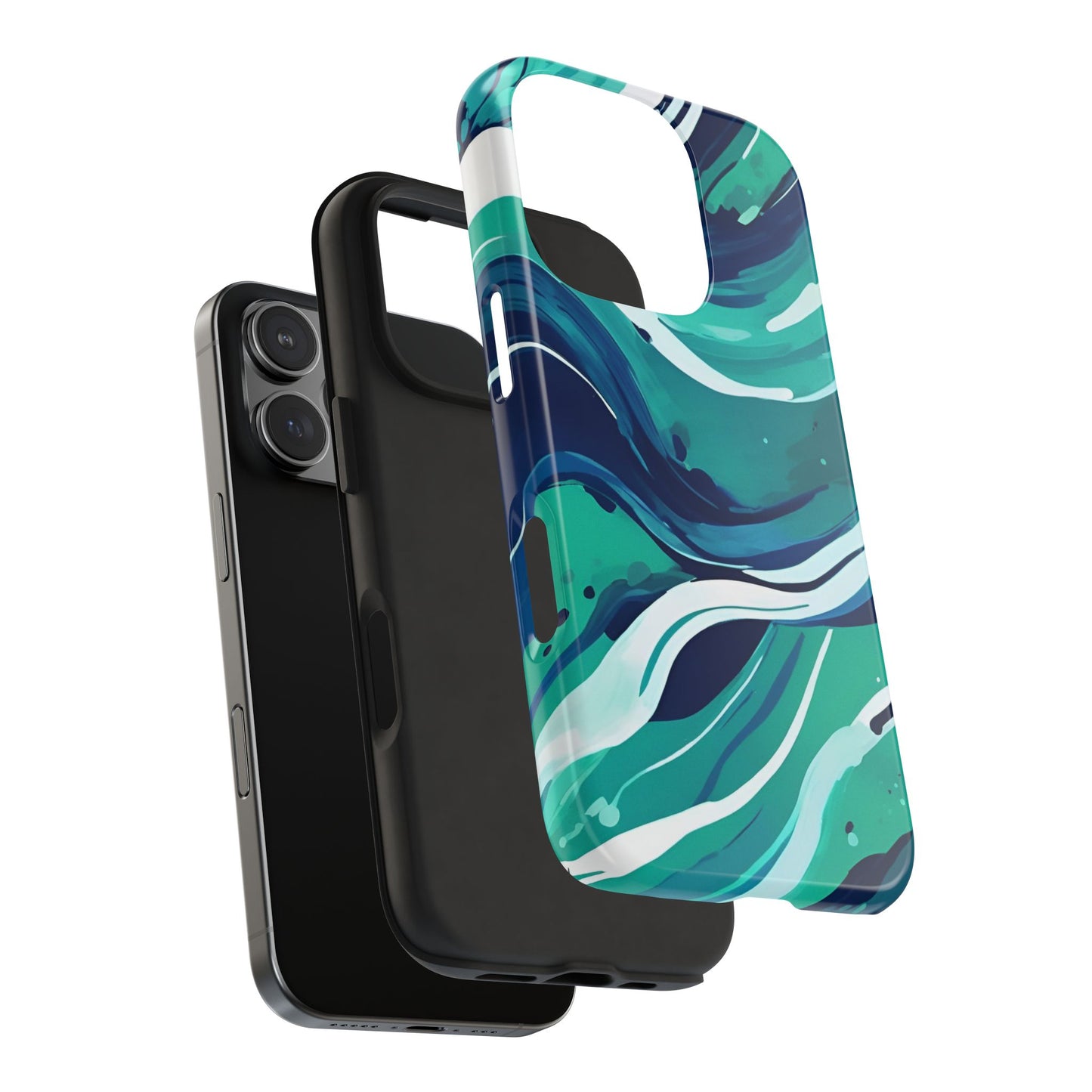 Ocean Wave Tough Phone Case - Durable Protection