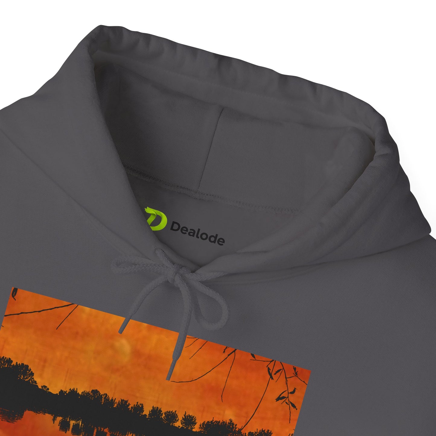 Sunset Reflection Hoodie - Cozy Unisex Heavy Blend™ Sweatshirt with Vibrant Nature Design