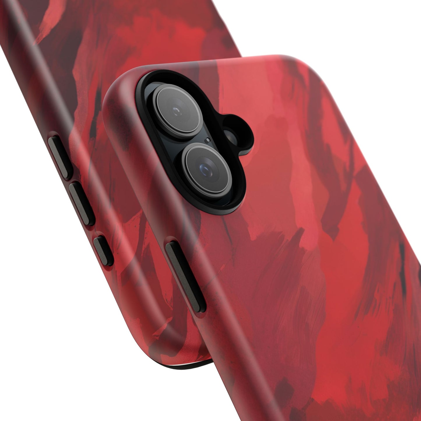 Bold Red Abstract Phone Case - Stylish Protection for Your Phone