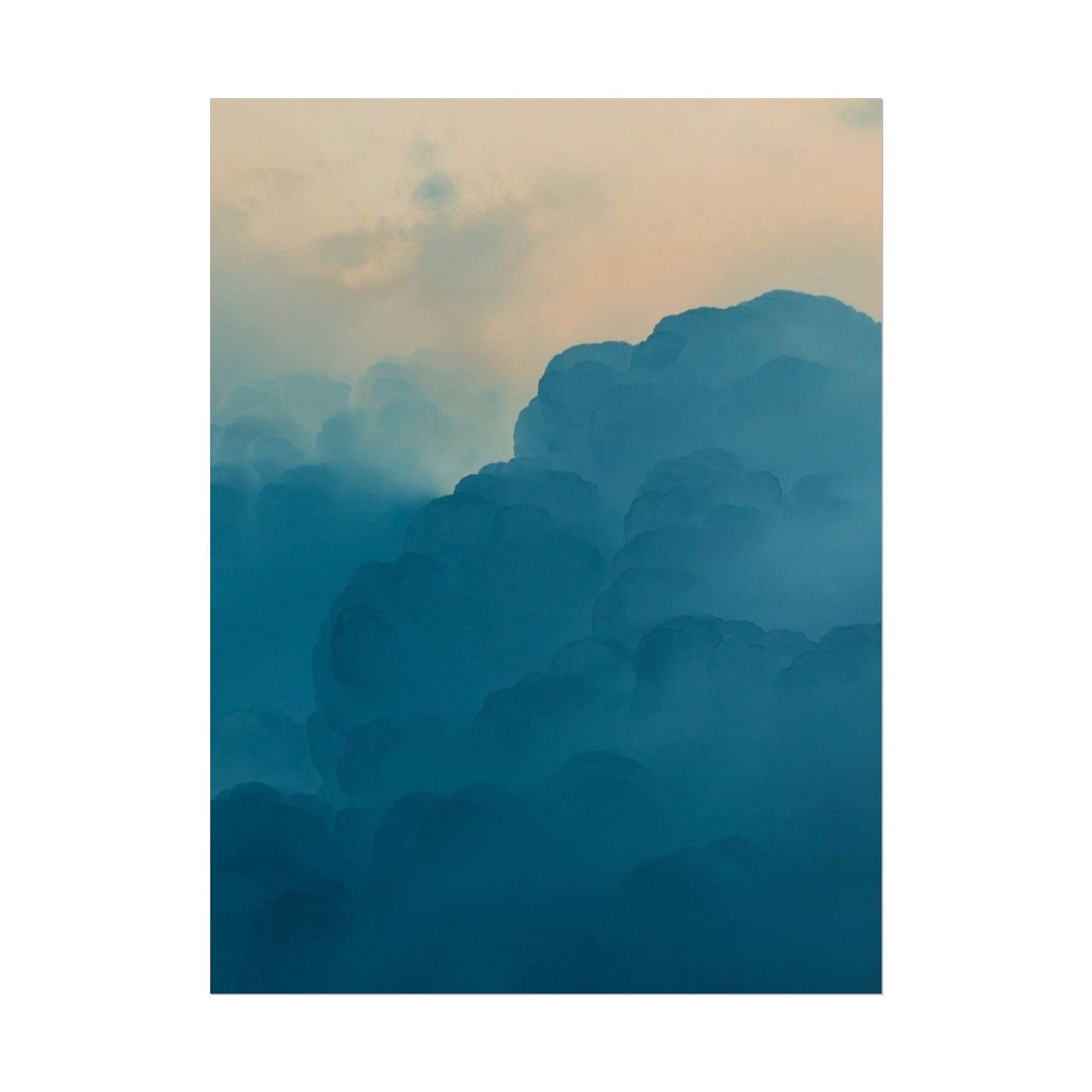 Tranquil Cloudscape Rolled Poster - Perfect for Home Décor and Relaxation