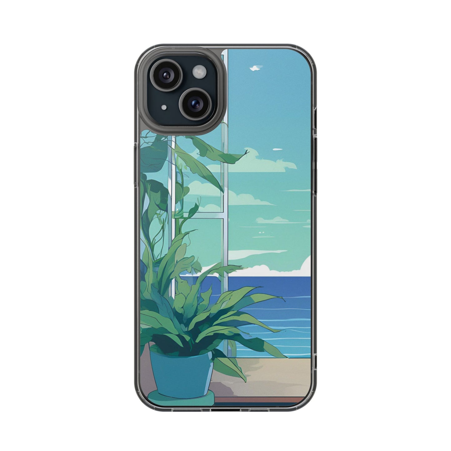 Tropical Ocean Clear Phone Case - Perfect Gift for Nature Lovers