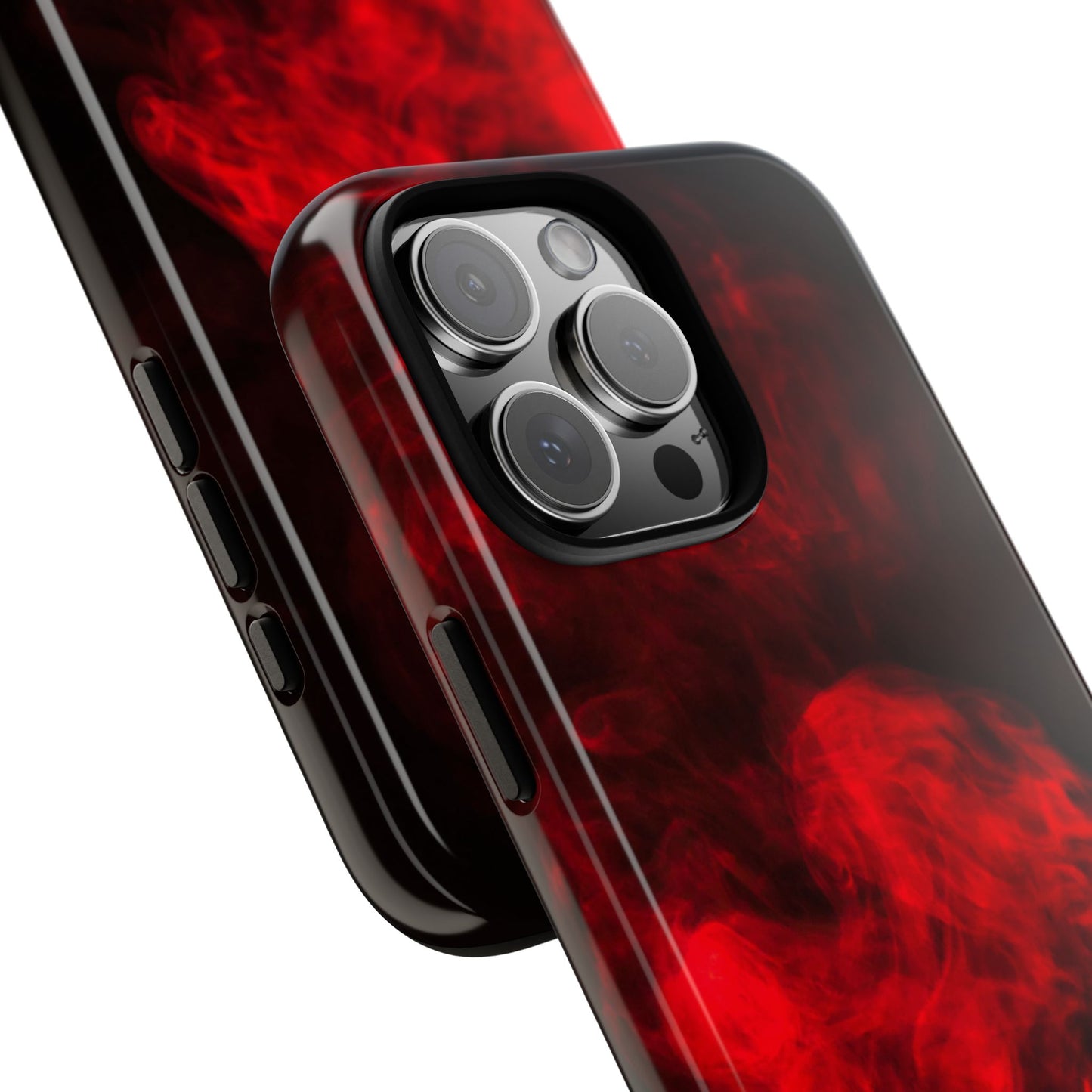 Bold Red Smoke Phone Case – Tough Cases for Protection and Style
