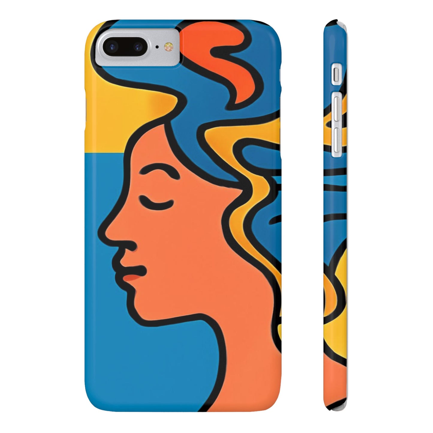 Stylish Slim Phone Cases with Colorful Abstract Design