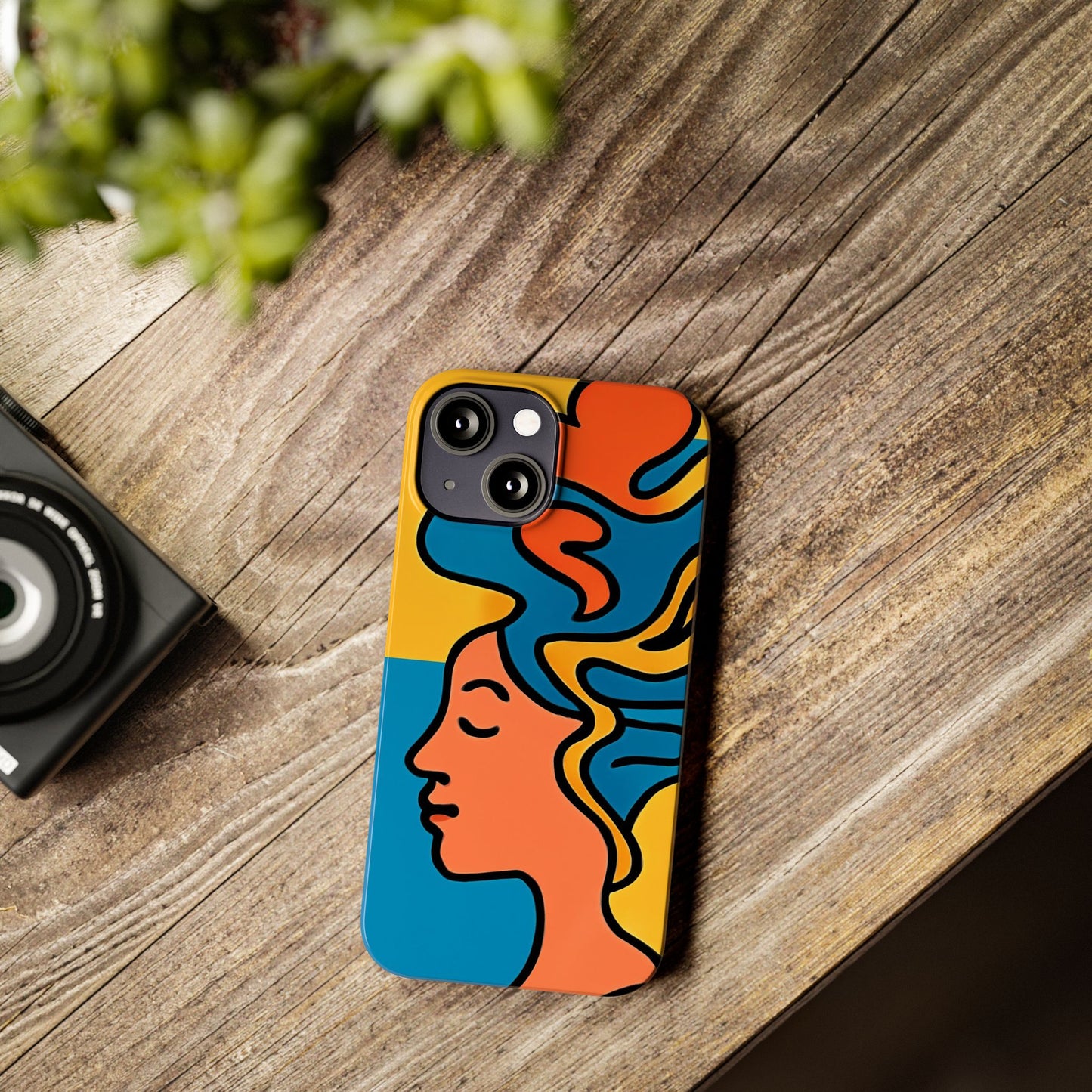 Stylish Slim Phone Cases with Colorful Abstract Design