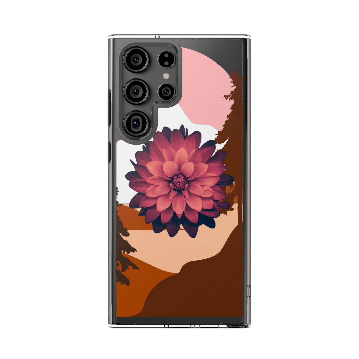 Floral Phone Case - Clear Protective Case with Flower Design