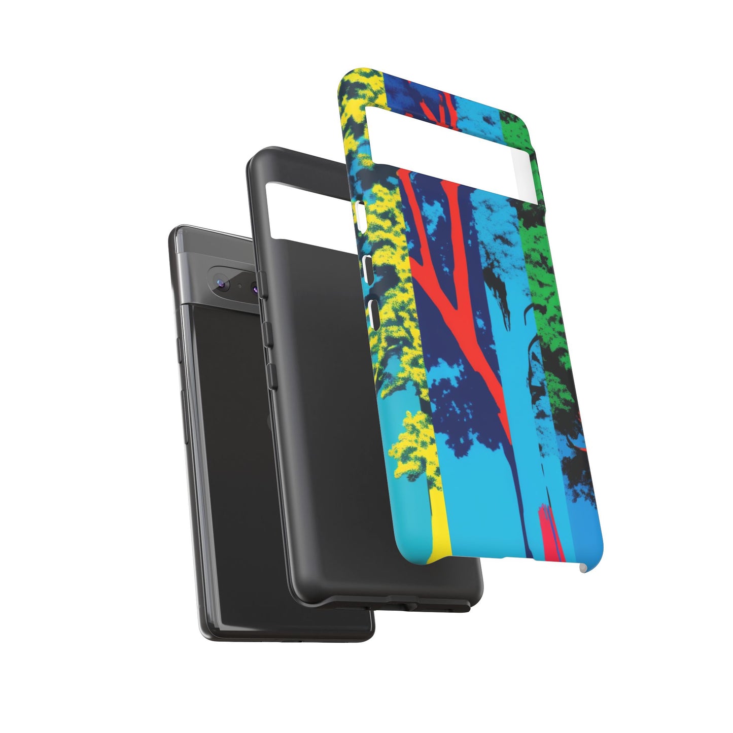 Phone Case - Colorful Forest Design Tough Case