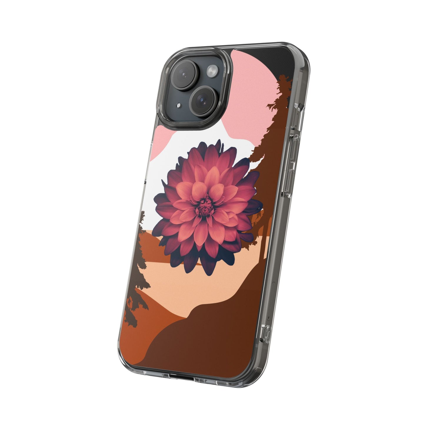 Floral Phone Case - Clear Protective Case with Flower Design