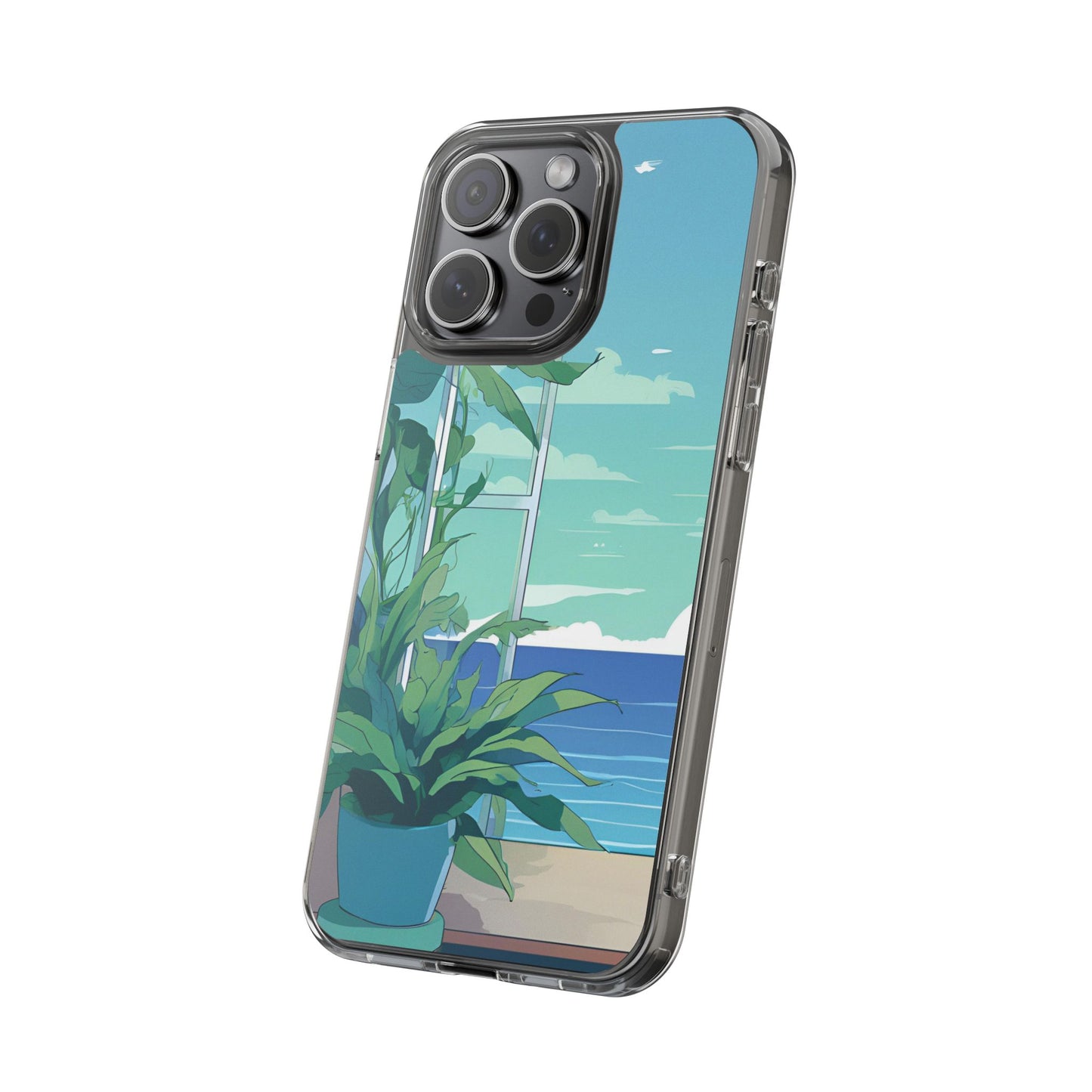 Tropical Ocean Clear Phone Case - Perfect Gift for Nature Lovers