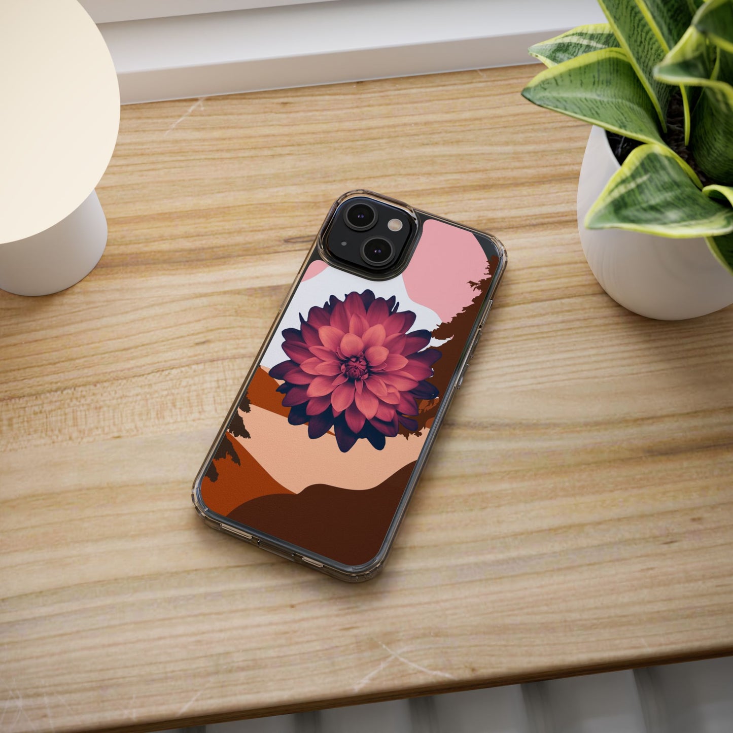 Floral Phone Case - Clear Protective Case with Flower Design