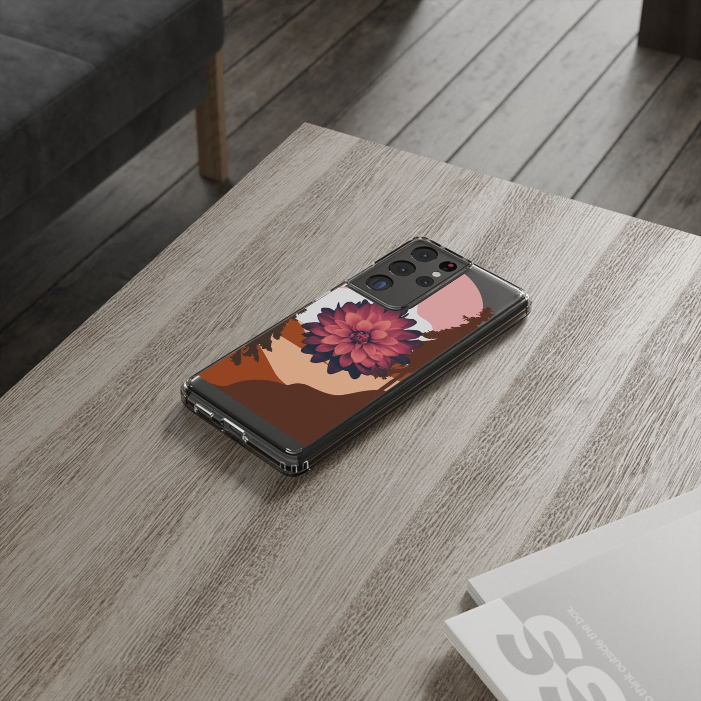 Floral Phone Case - Clear Protective Case with Flower Design
