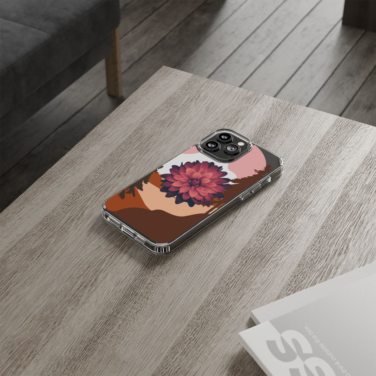 Floral Phone Case - Clear Protective Case with Flower Design
