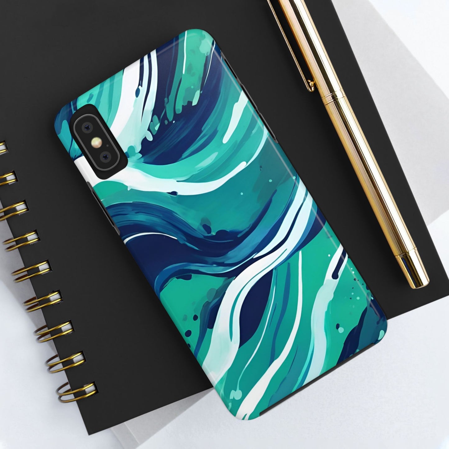 Ocean Wave Tough Phone Case - Durable Protection