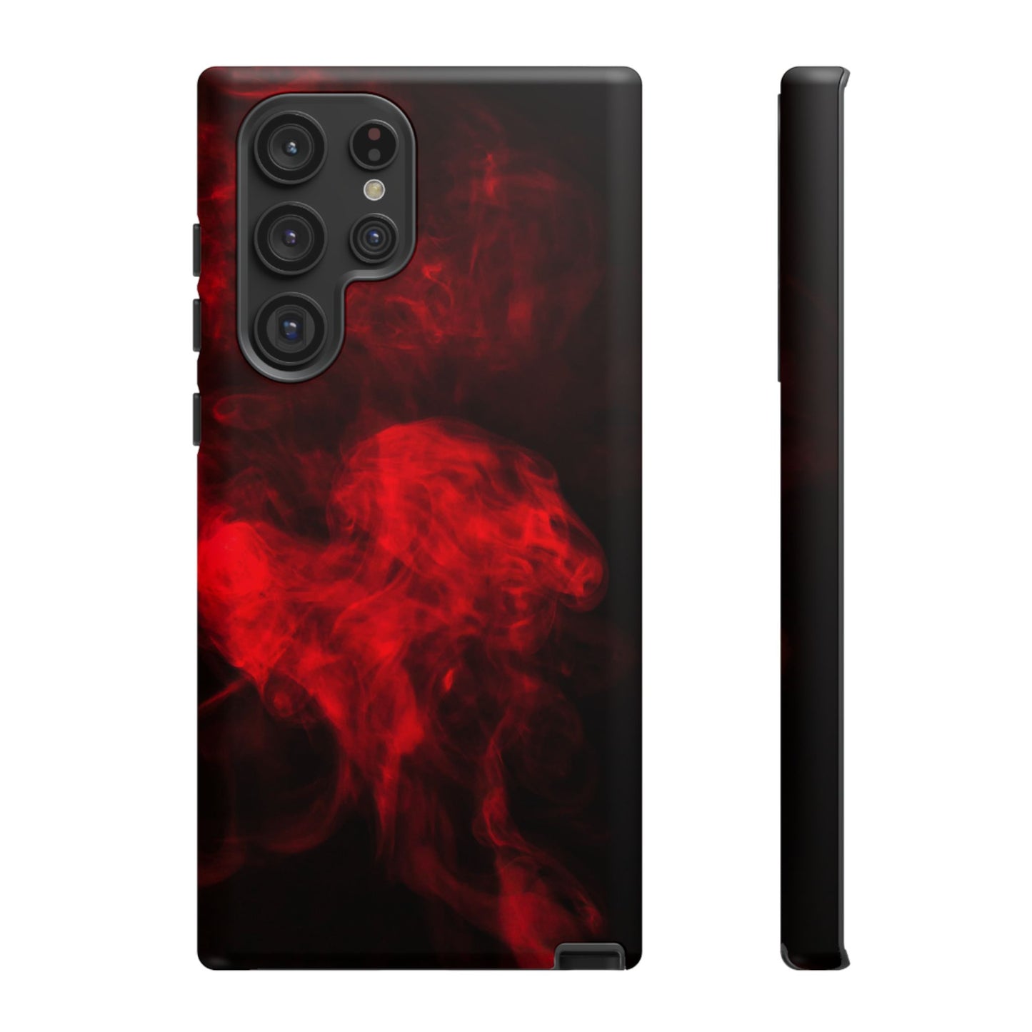 Bold Red Smoke Phone Case – Tough Cases for Protection and Style