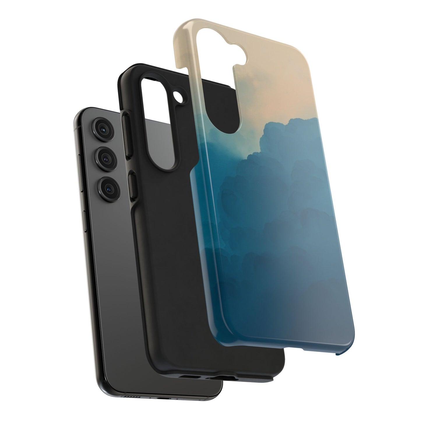 Serene Cloud Tough Phone Case - Durable Protection with Soothing Aesthetic