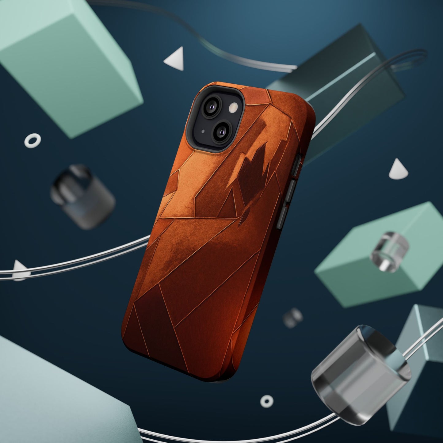 Geometric Magnetic Tough Cases - Stylish Protection for Your Phone