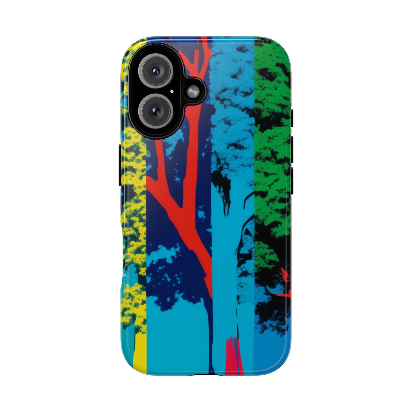Phone Case - Colorful Forest Design Tough Case