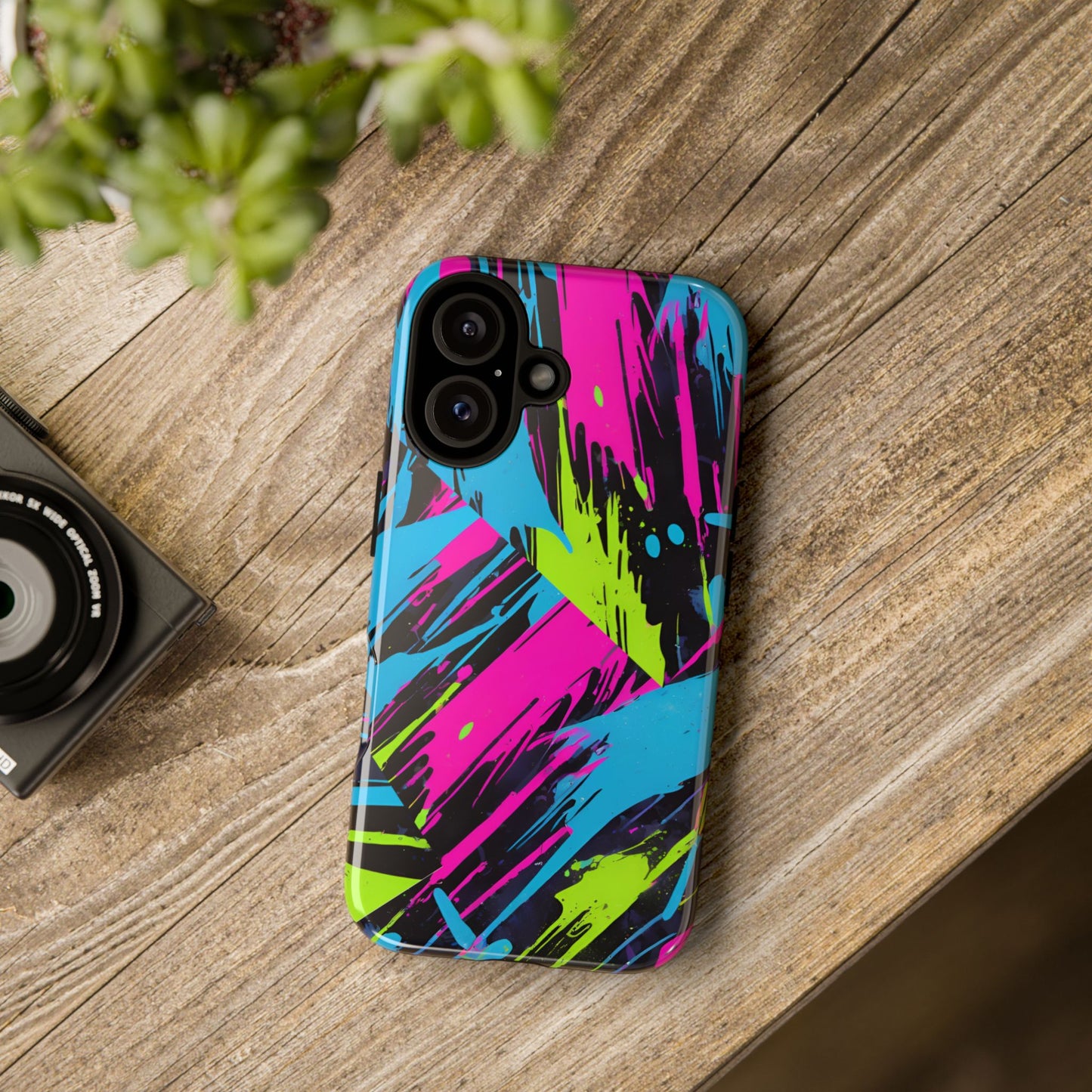 Vibrant Phone Case - Tough Cases with Bold Color Burst Design