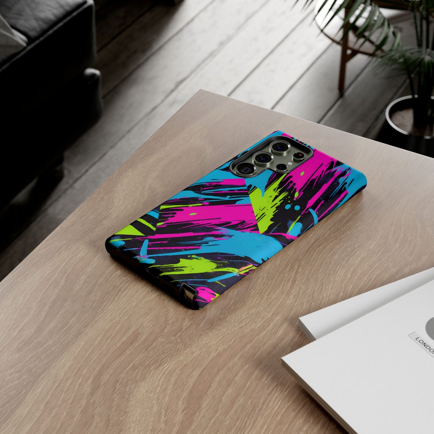 Vibrant Phone Case - Tough Cases with Bold Color Burst Design