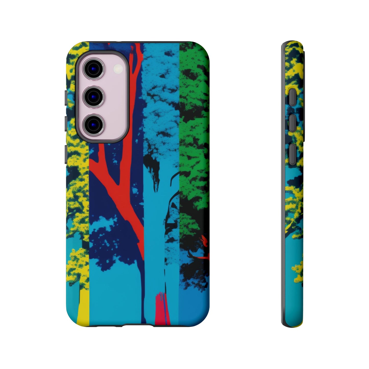 Phone Case - Colorful Forest Design Tough Case