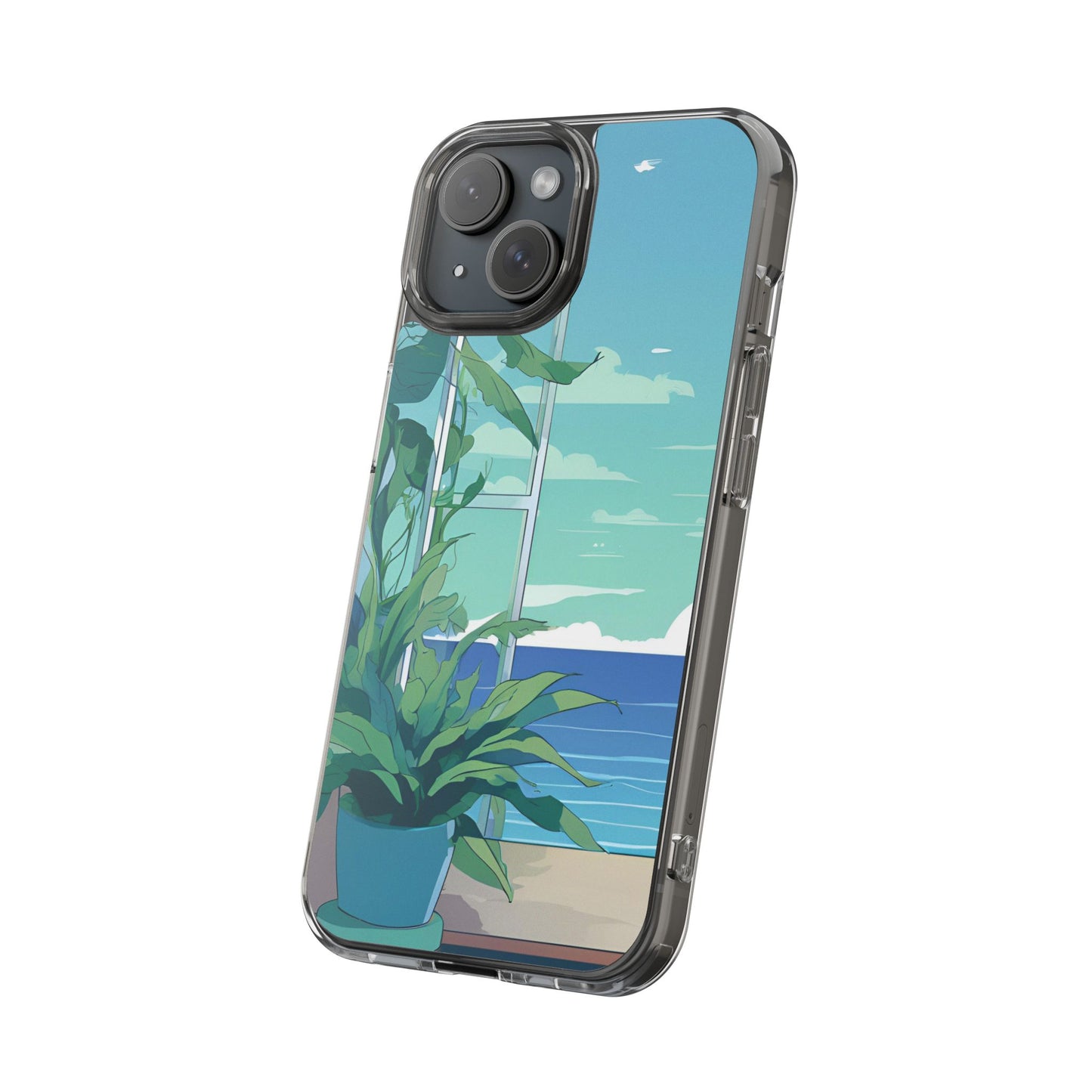 Tropical Ocean Clear Phone Case - Perfect Gift for Nature Lovers