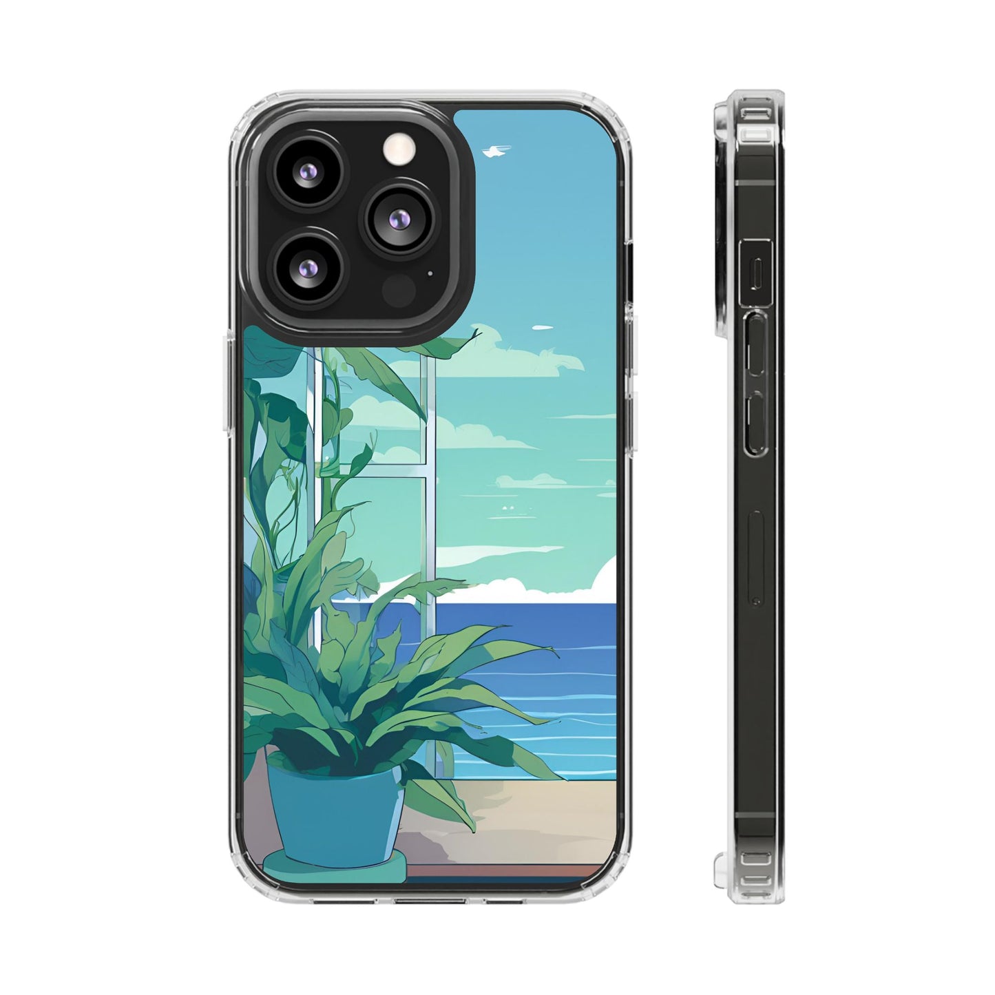 Tropical Ocean Clear Phone Case - Perfect Gift for Nature Lovers