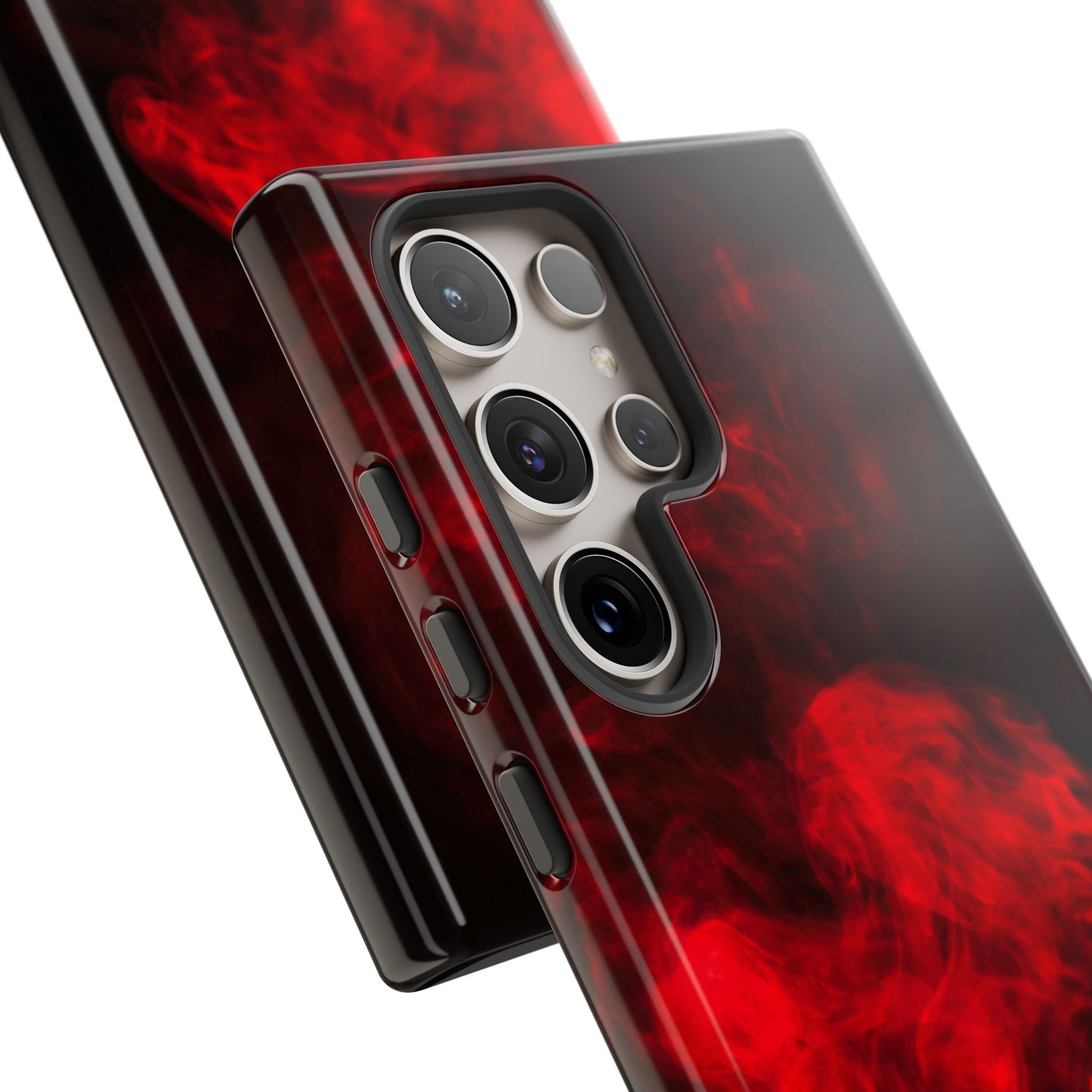 Bold Red Smoke Phone Case – Tough Cases for Protection and Style