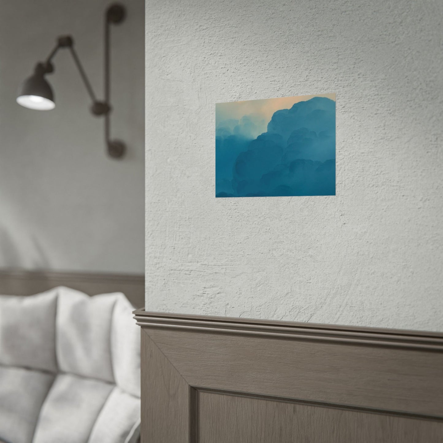 Tranquil Cloudscape Rolled Poster - Perfect for Home Décor and Relaxation