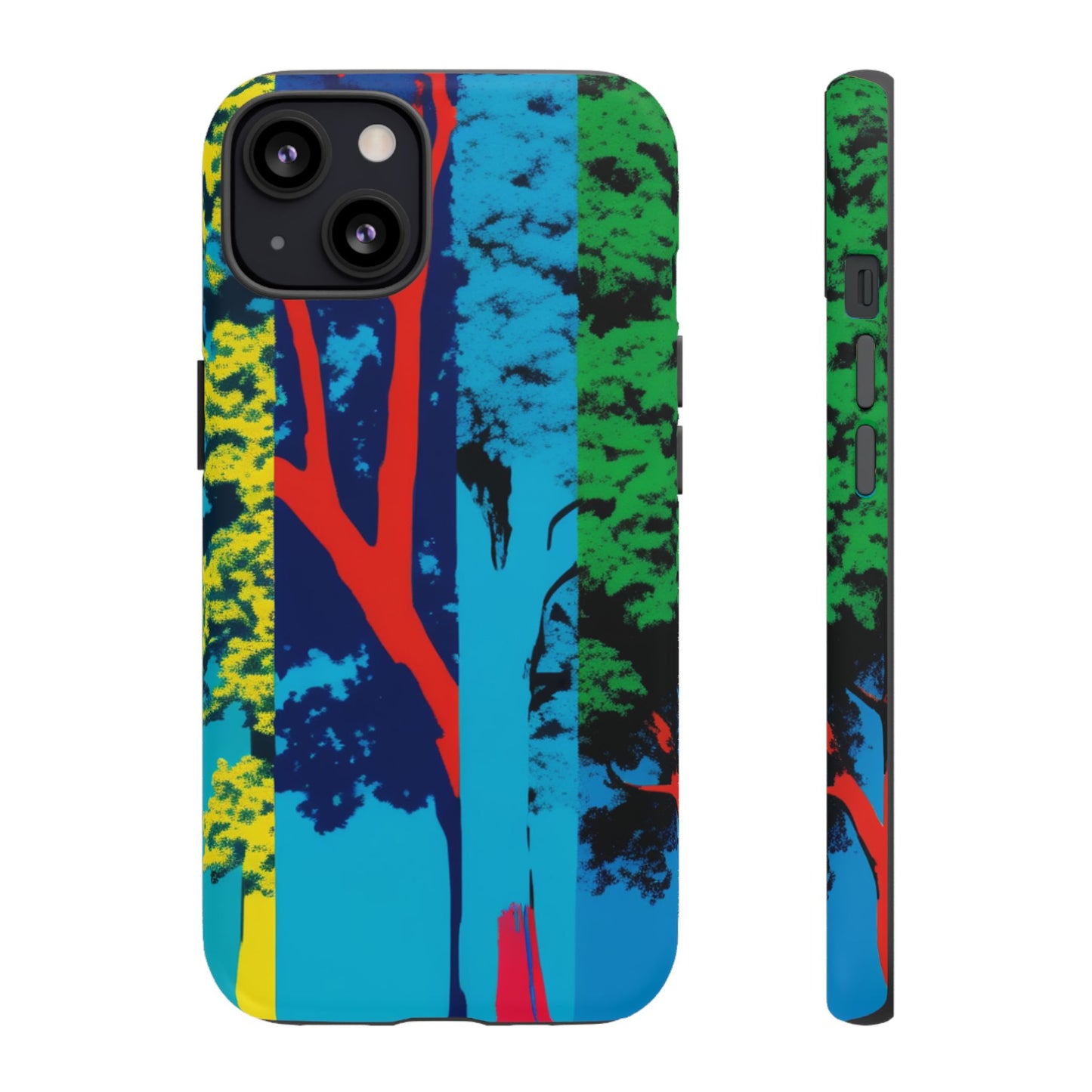 Phone Case - Colorful Forest Design Tough Case