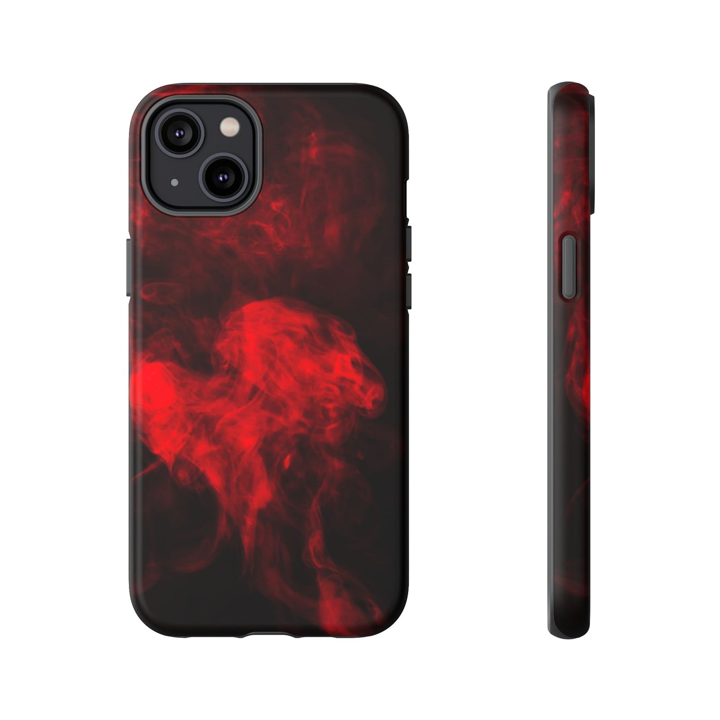 Bold Red Smoke Phone Case – Tough Cases for Protection and Style