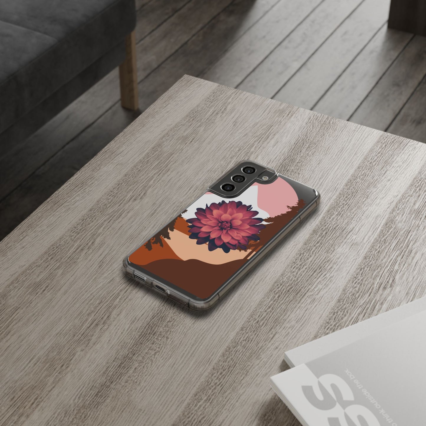 Floral Phone Case - Clear Protective Case with Flower Design