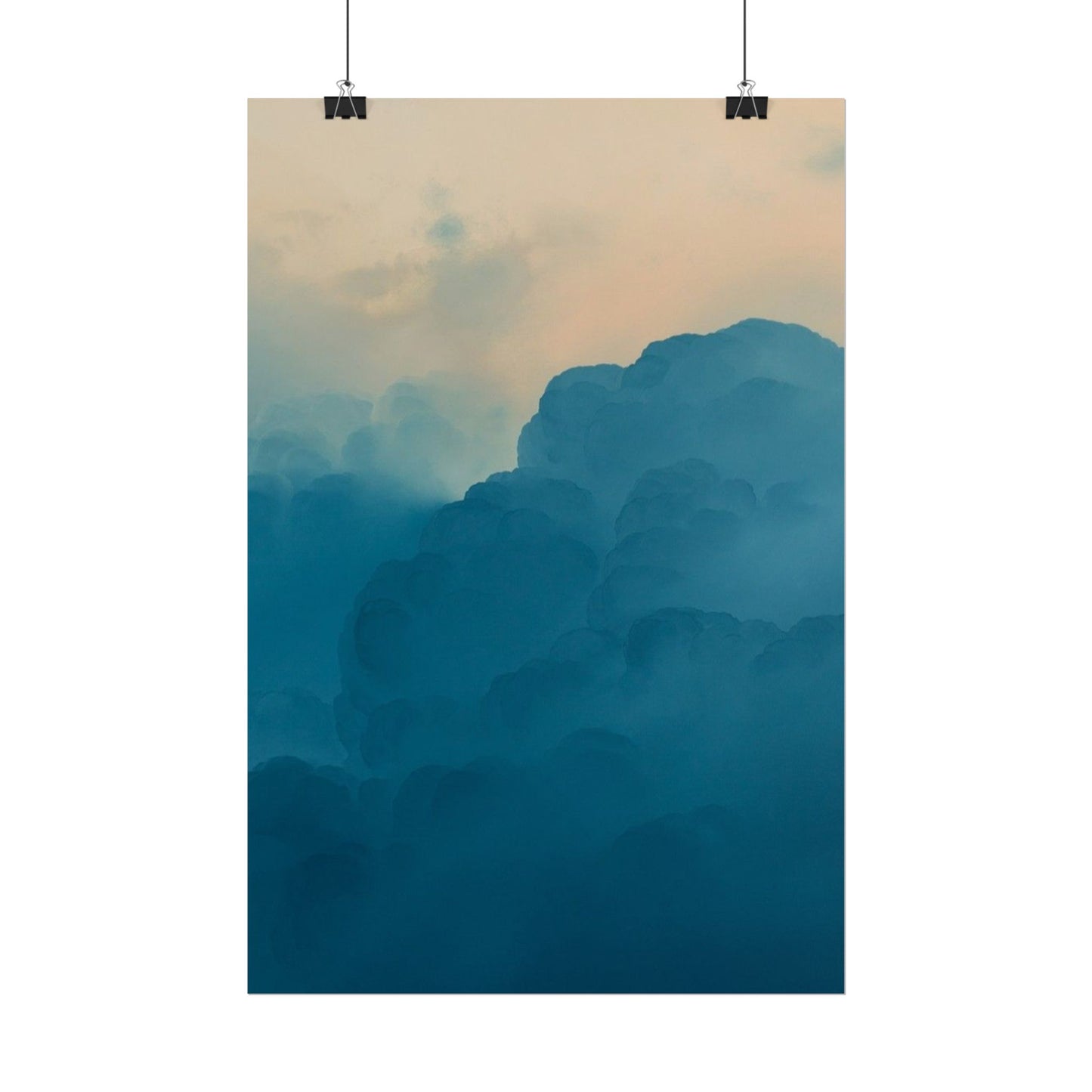 Tranquil Cloudscape Rolled Poster - Perfect for Home Décor and Relaxation