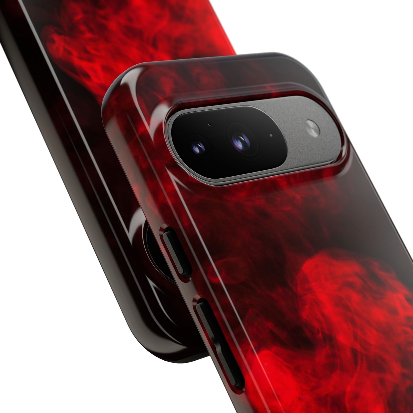 Bold Red Smoke Phone Case – Tough Cases for Protection and Style