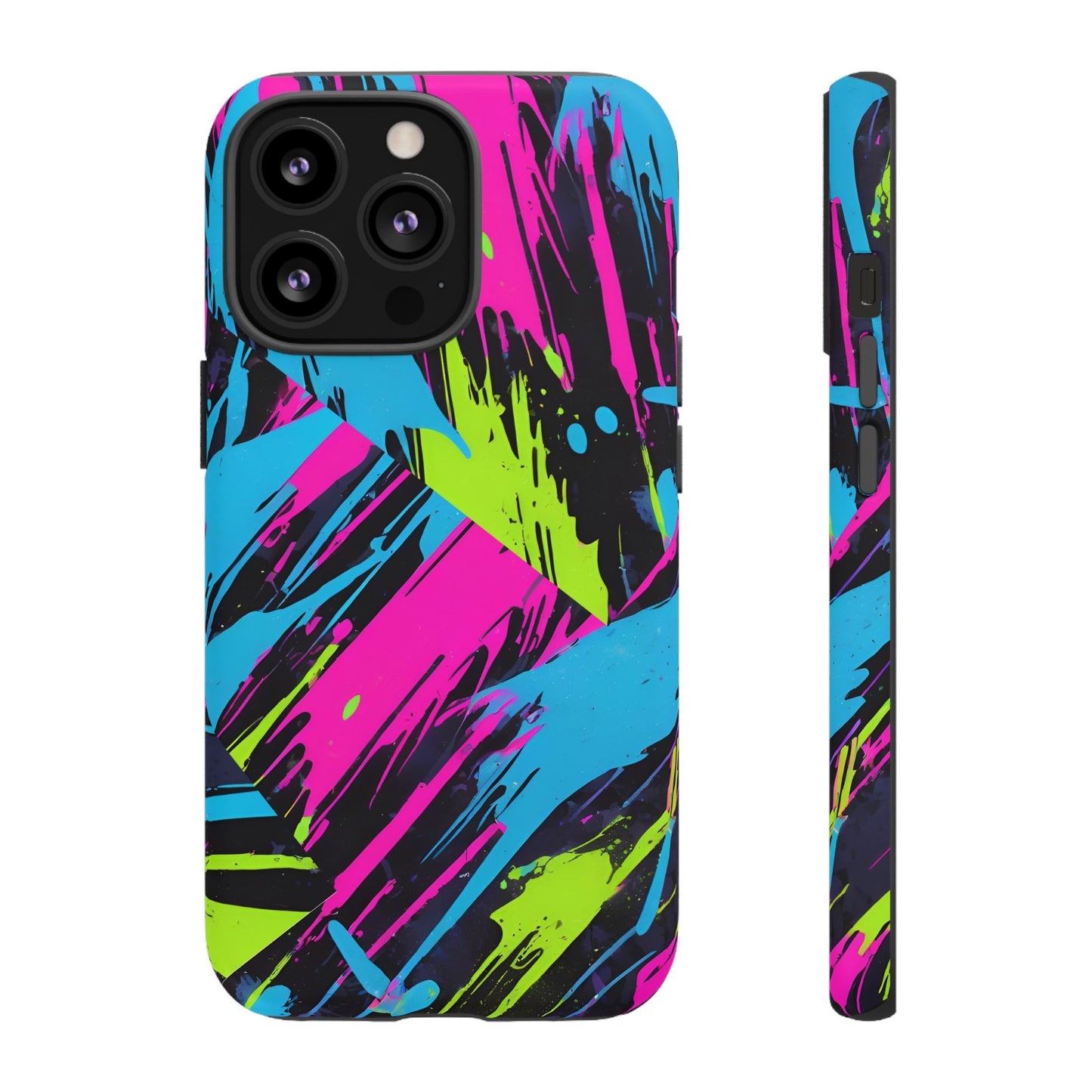 Vibrant Phone Case - Tough Cases with Bold Color Burst Design