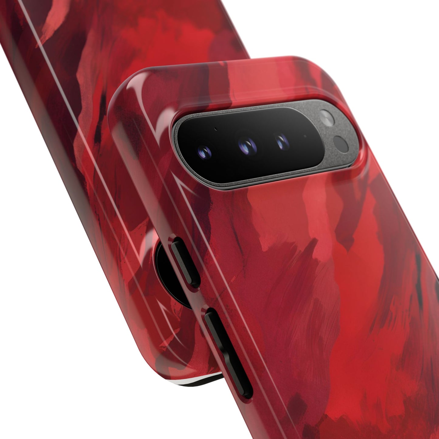 Bold Red Abstract Phone Case - Stylish Protection for Your Phone
