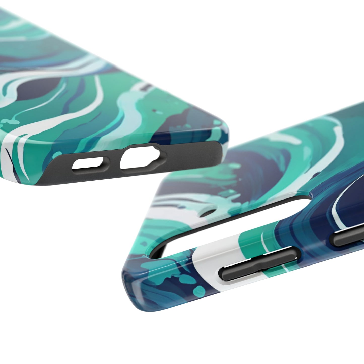 Ocean Wave Tough Phone Case - Durable Protection