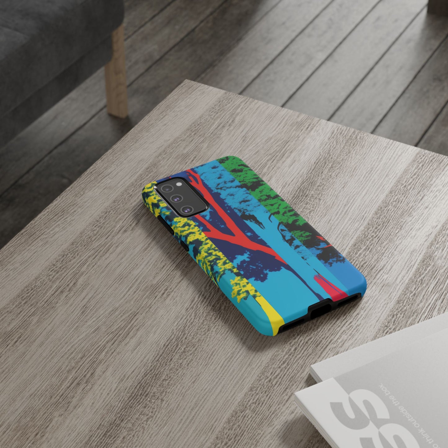 Phone Case - Colorful Forest Design Tough Case