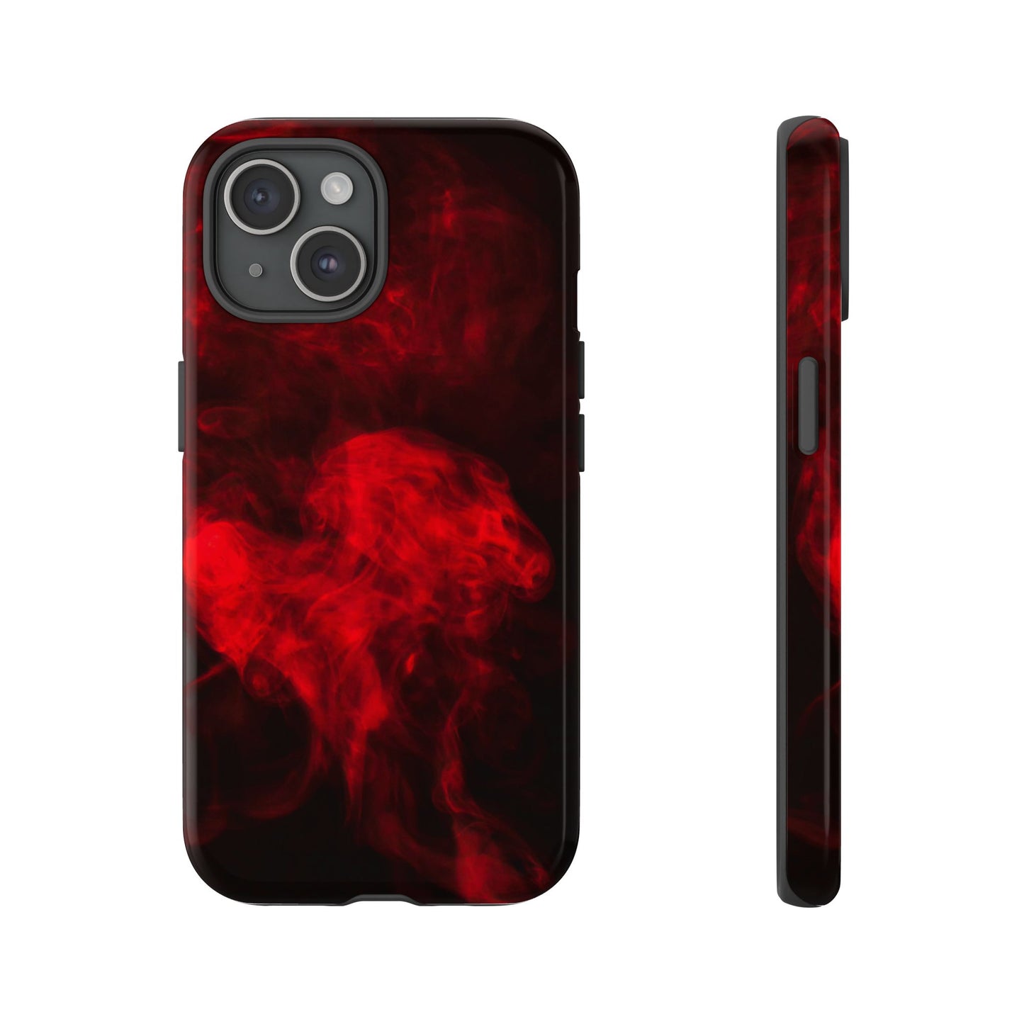 Bold Red Smoke Phone Case – Tough Cases for Protection and Style