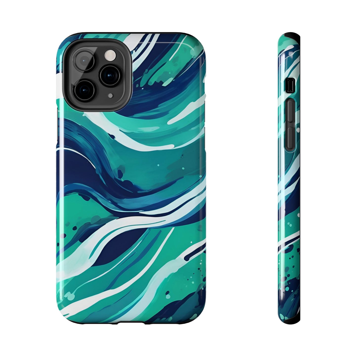 Ocean Wave Tough Phone Case - Durable Protection