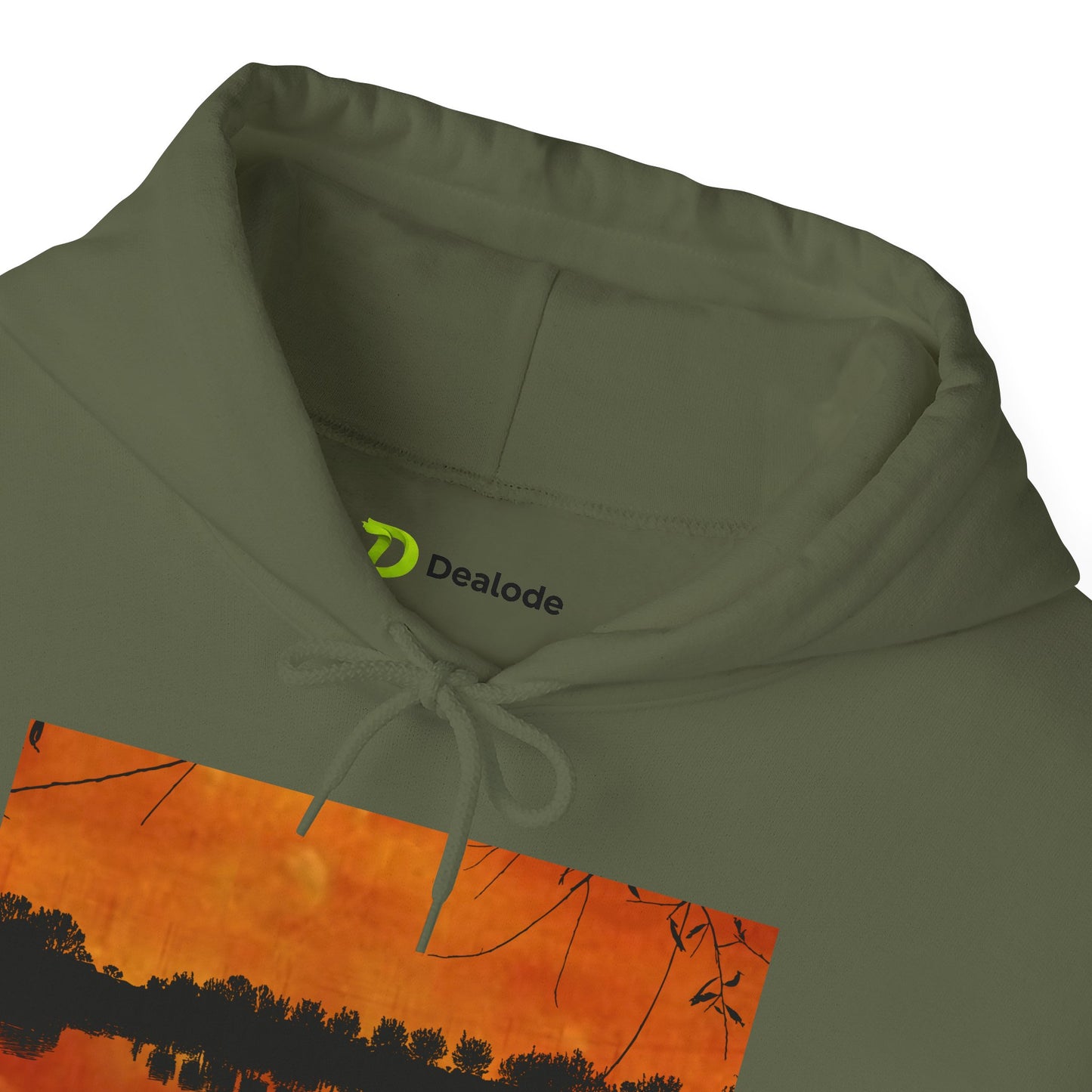 Sunset Reflection Hoodie - Cozy Unisex Heavy Blend™ Sweatshirt with Vibrant Nature Design